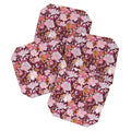 Marta Barragan Camarasa Blossoming Burgundy Fall Coaster Set