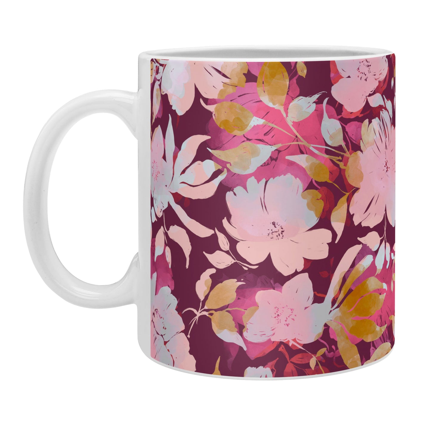 Marta Barragan Camarasa Blossoming Burgundy Fall Coffee Mug