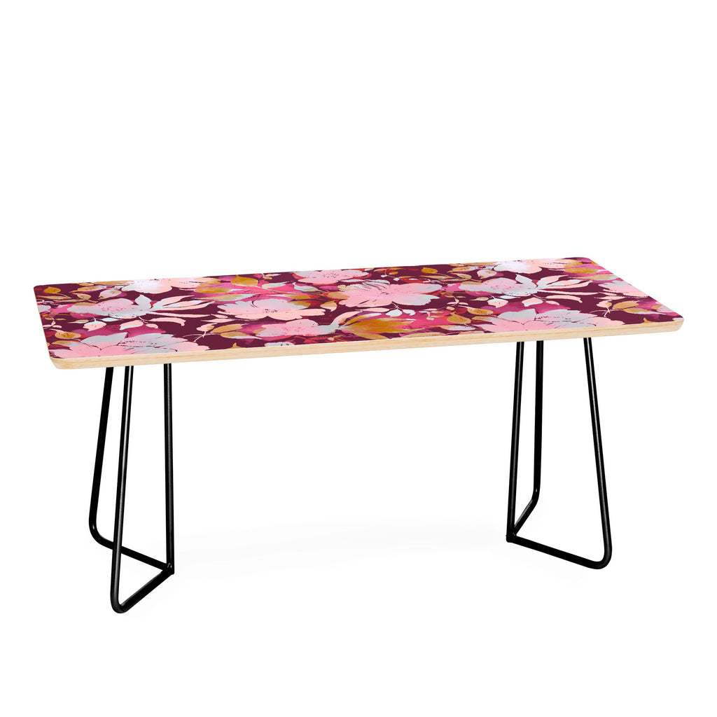 Marta Barragan Camarasa Blossoming Burgundy Fall Coffee Table
