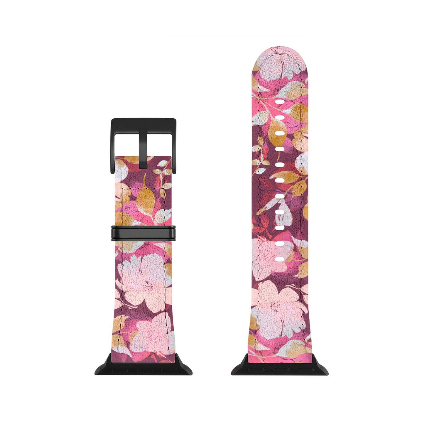 Marta Barragan Camarasa Blossoming Burgundy Fall Apple Watch Band