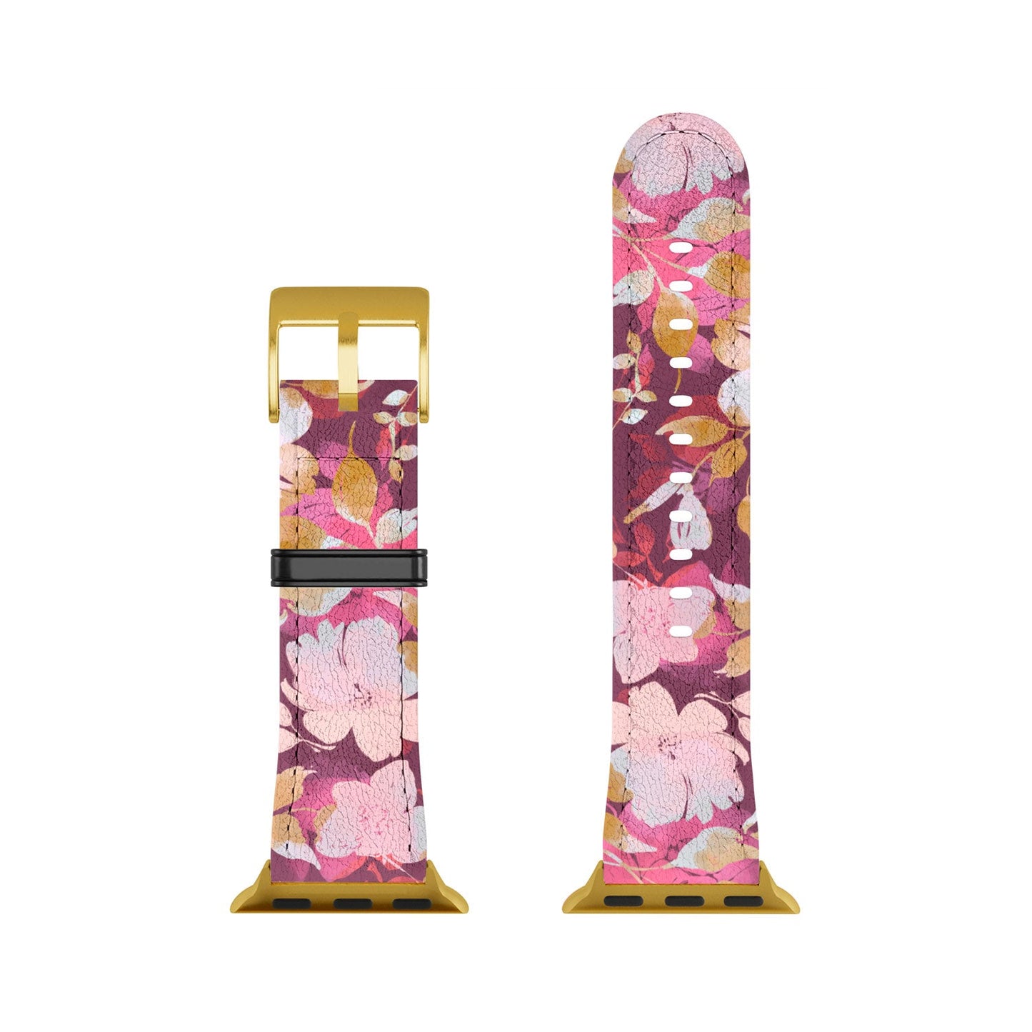 Marta Barragan Camarasa Blossoming Burgundy Fall Apple Watch Band