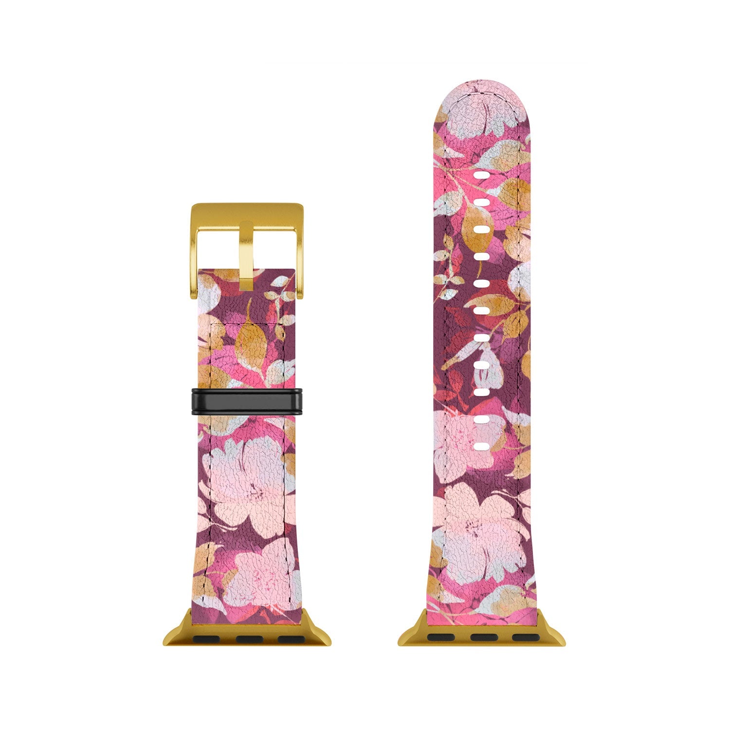 Marta Barragan Camarasa Blossoming Burgundy Fall Apple Watch Band