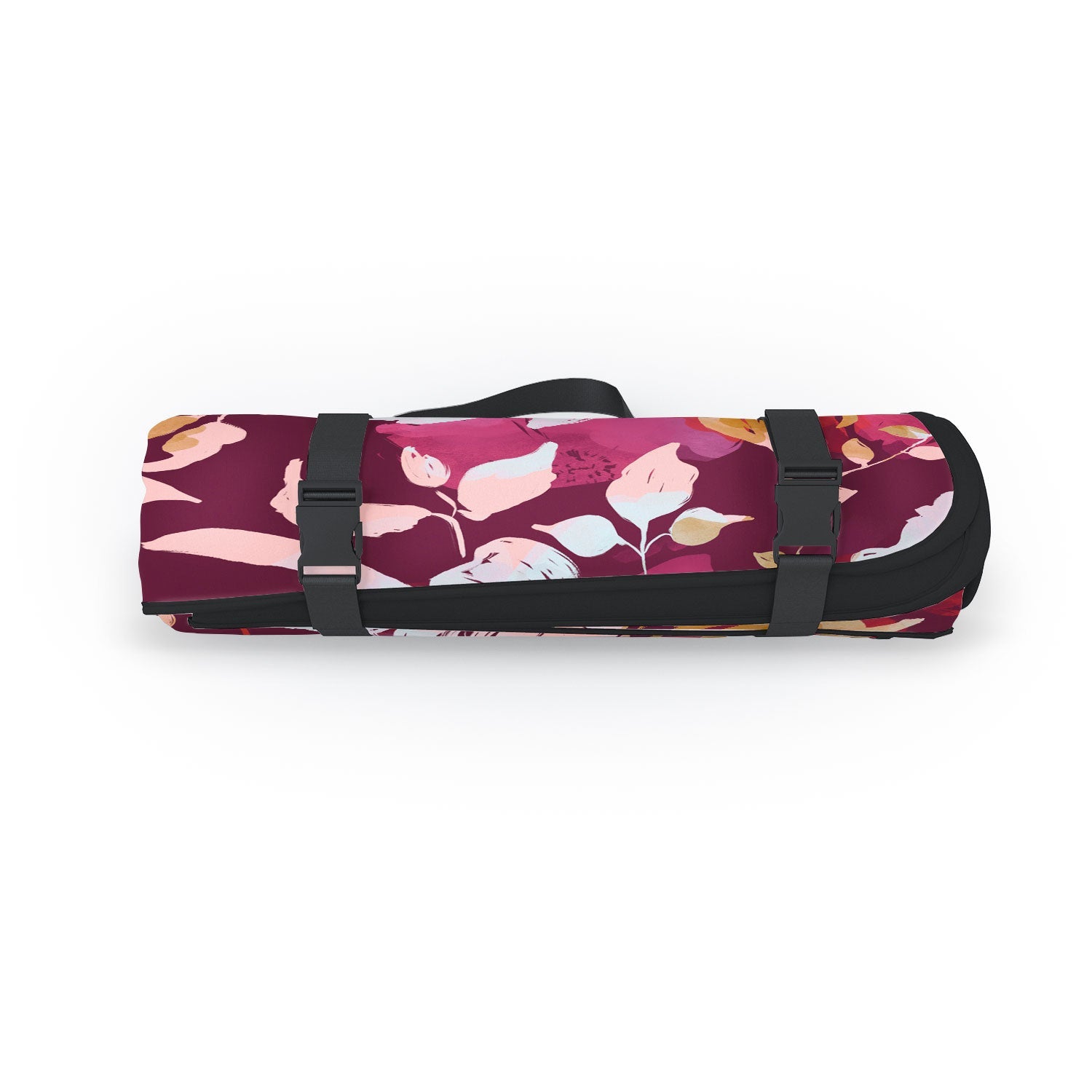 Marta Barragan Camarasa Blossoming Burgundy Fall Picnic Blanket