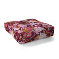 Marta Barragan Camarasa Blossoming Burgundy Fall Floor Pillow Square