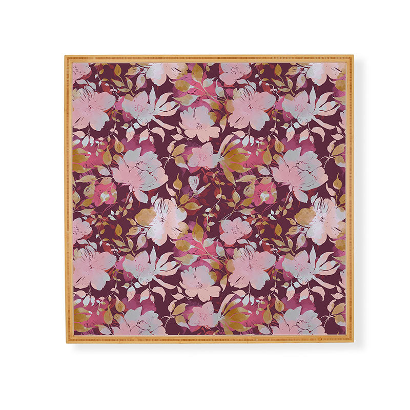 Marta Barragan Camarasa Blossoming Burgundy Fall Framed Wall Art
