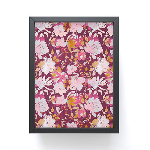 Marta Barragan Camarasa Blossoming Burgundy Fall Framed Mini Art Print