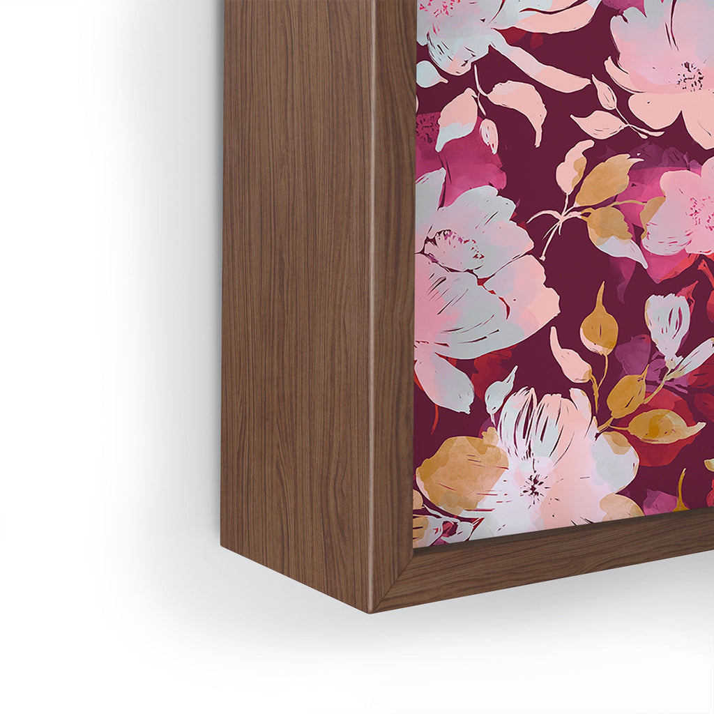 Marta Barragan Camarasa Blossoming Burgundy Fall Framed Mini Art Print