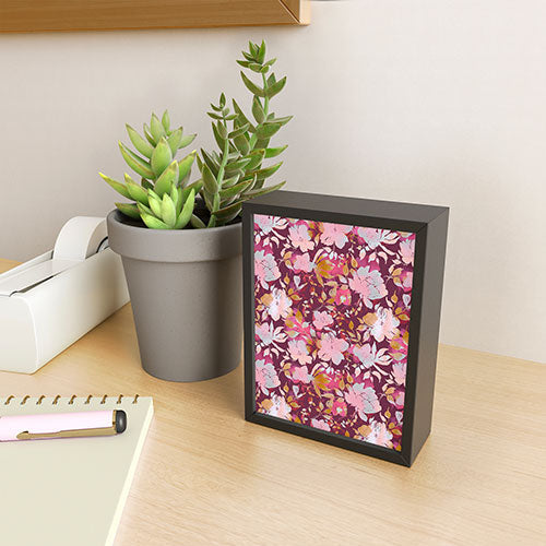 Marta Barragan Camarasa Blossoming Burgundy Fall Framed Mini Art Print