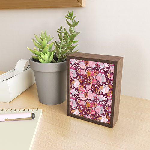 Marta Barragan Camarasa Blossoming Burgundy Fall Framed Mini Art Print
