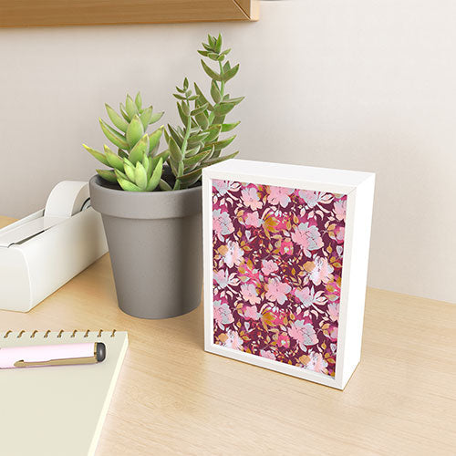 Marta Barragan Camarasa Blossoming Burgundy Fall Framed Mini Art Print