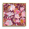 Marta Barragan Camarasa Blossoming Burgundy Fall Square Metal Framed Art Print