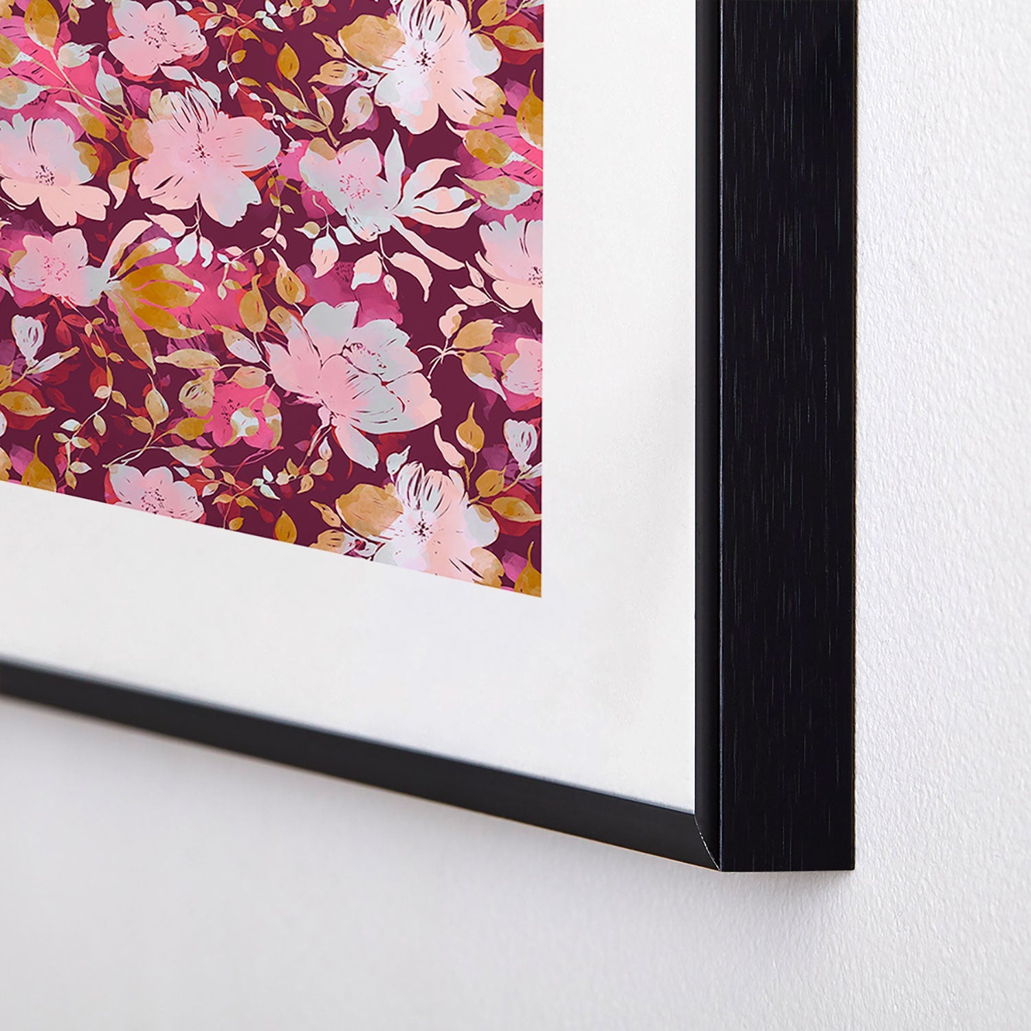 Marta Barragan Camarasa Blossoming Burgundy Fall Metal Framed Art Print