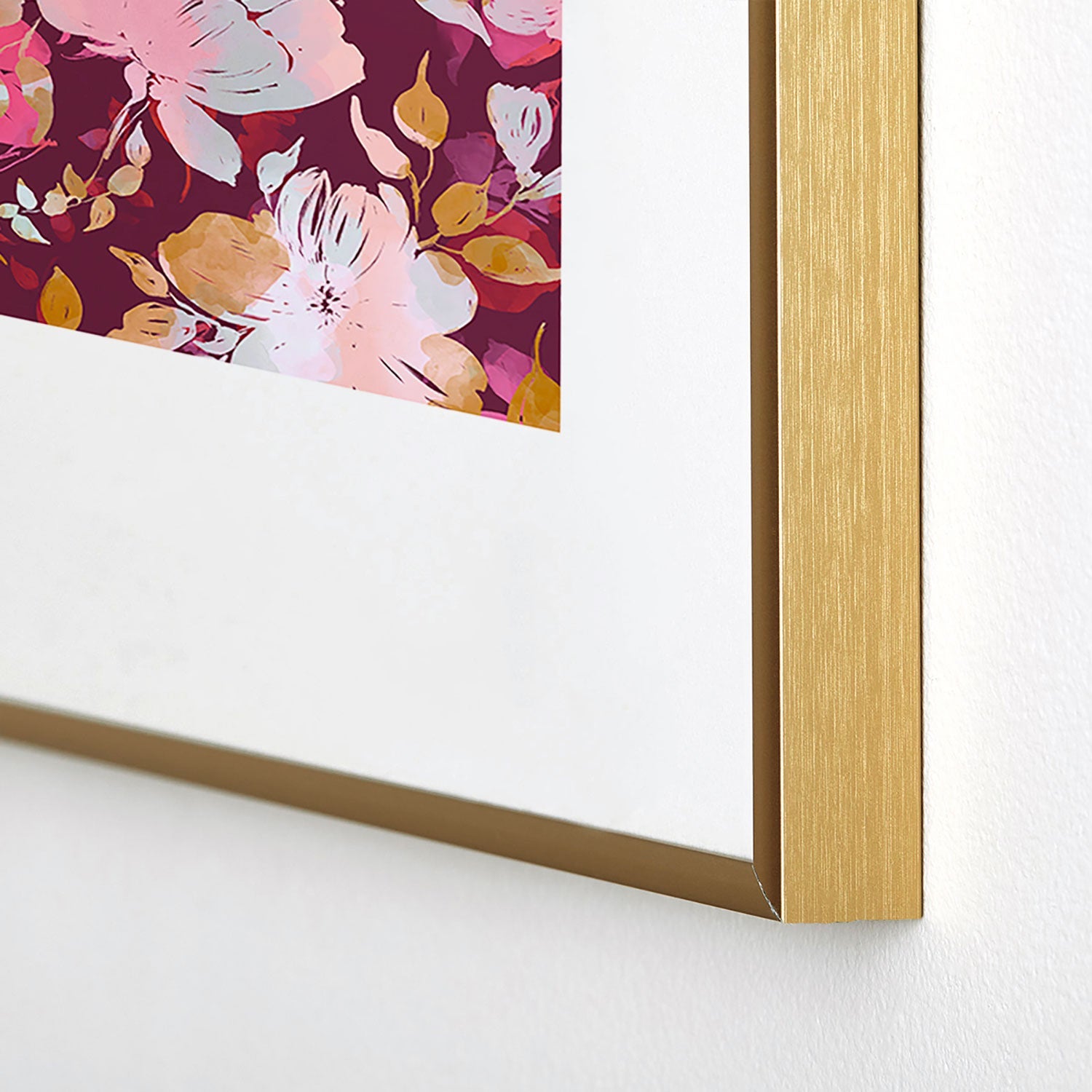 Marta Barragan Camarasa Blossoming Burgundy Fall Metal Framed Art Print