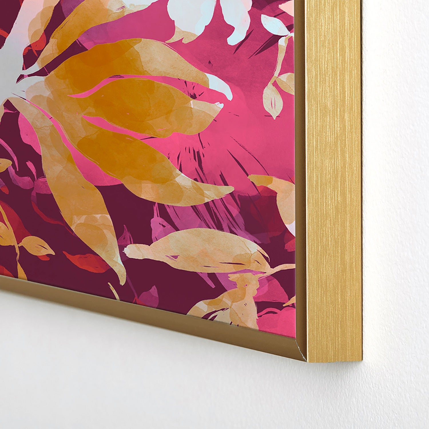Marta Barragan Camarasa Blossoming Burgundy Fall Square Metal Framed Art Print