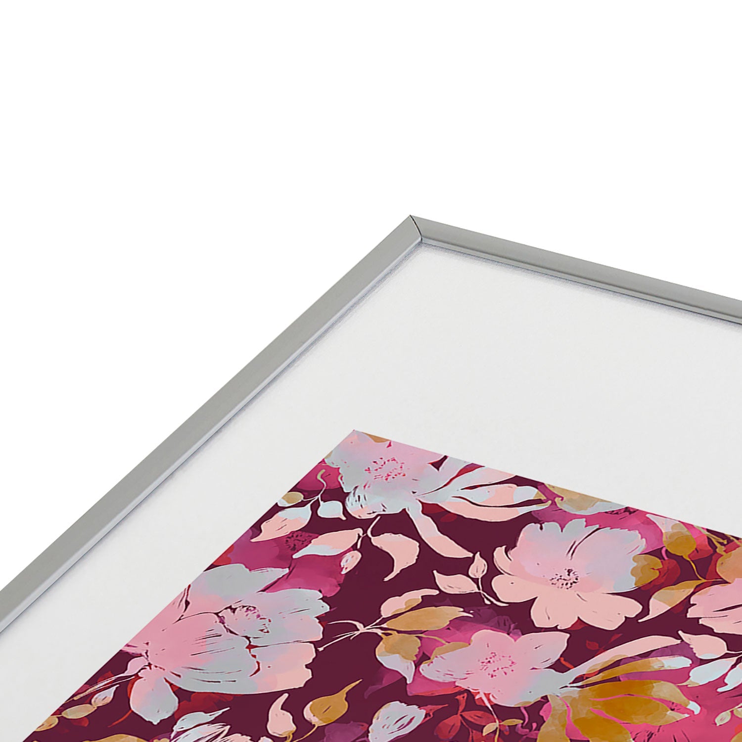 Marta Barragan Camarasa Blossoming Burgundy Fall Metal Framed Art Print