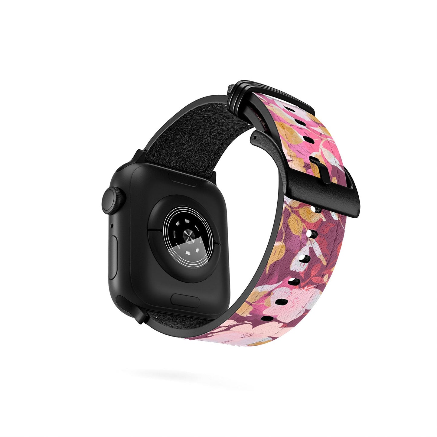 Marta Barragan Camarasa Blossoming Burgundy Fall Apple Watch Band