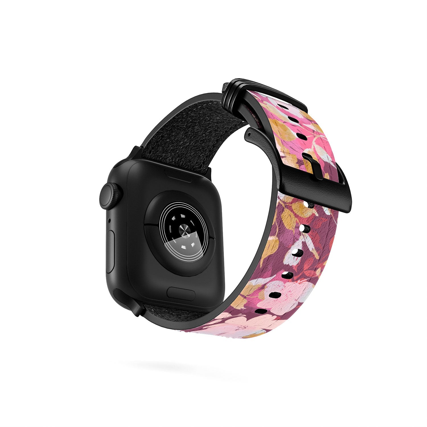 Marta Barragan Camarasa Blossoming Burgundy Fall Apple Watch Band