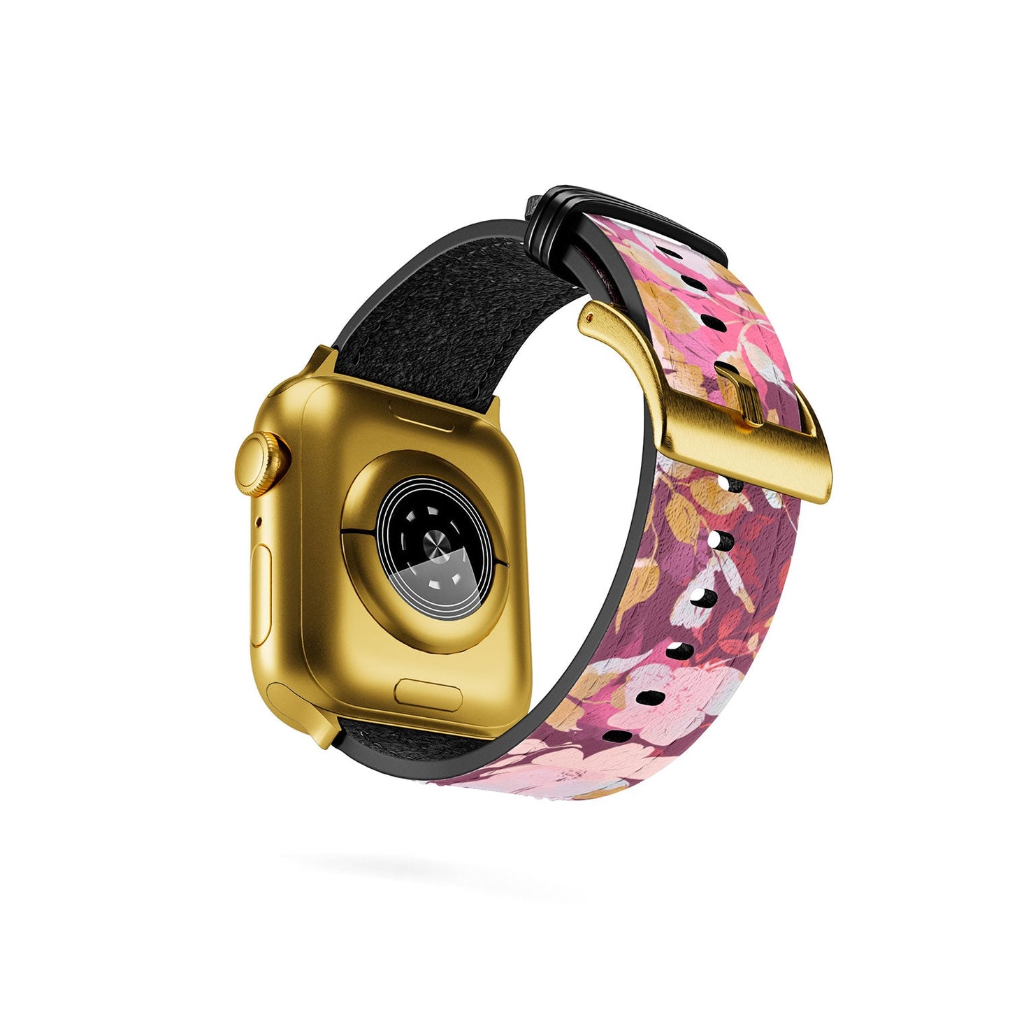 Marta Barragan Camarasa Blossoming Burgundy Fall Apple Watch Band