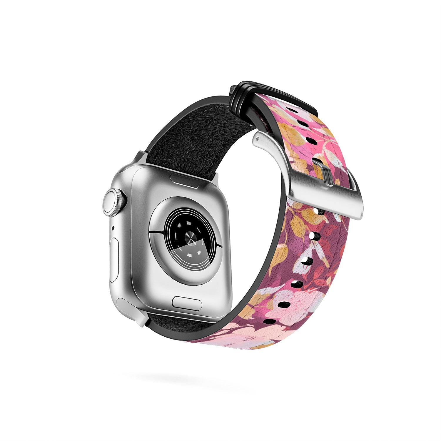 Marta Barragan Camarasa Blossoming Burgundy Fall Apple Watch Band