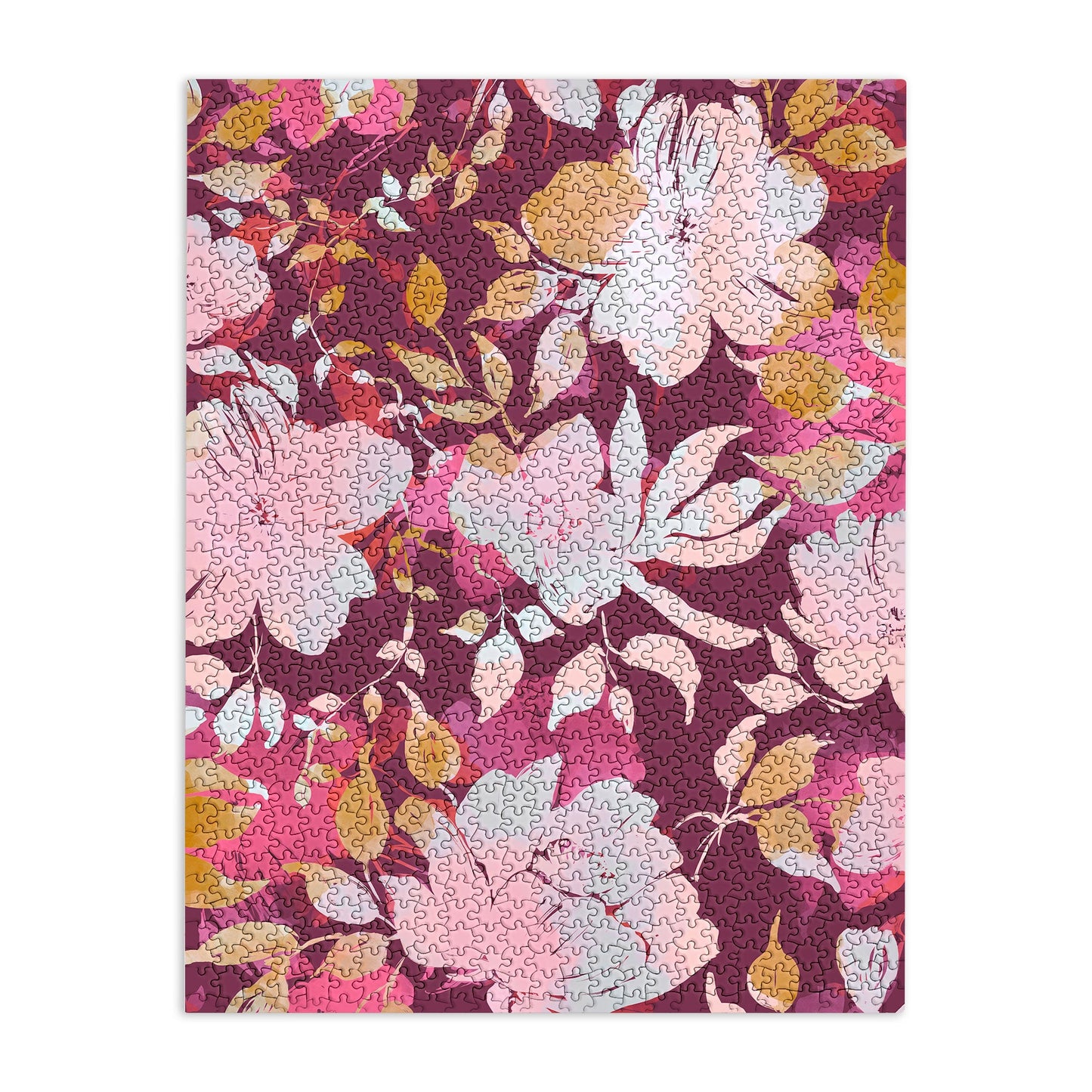 Marta Barragan Camarasa Blossoming Burgundy Fall Puzzle