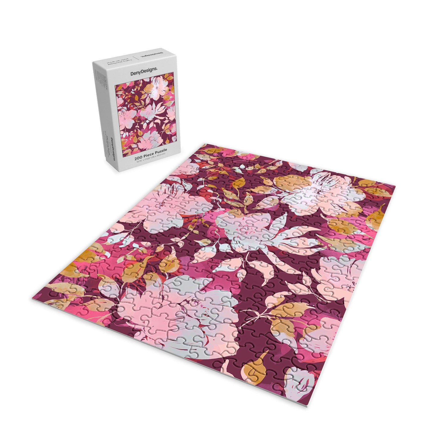 Marta Barragan Camarasa Blossoming Burgundy Fall Puzzle