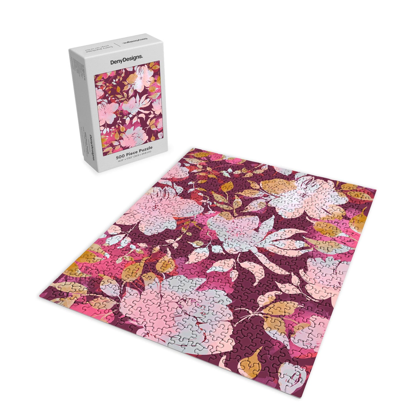 Marta Barragan Camarasa Blossoming Burgundy Fall Puzzle