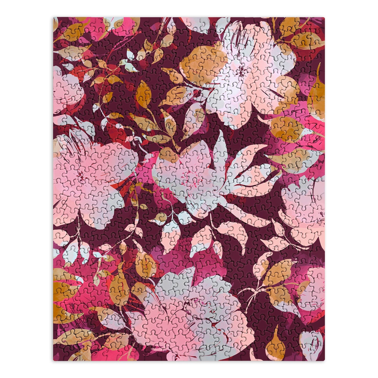 Marta Barragan Camarasa Blossoming Burgundy Fall Puzzle