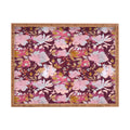 Marta Barragan Camarasa Blossoming Burgundy Fall Rectangular Tray
