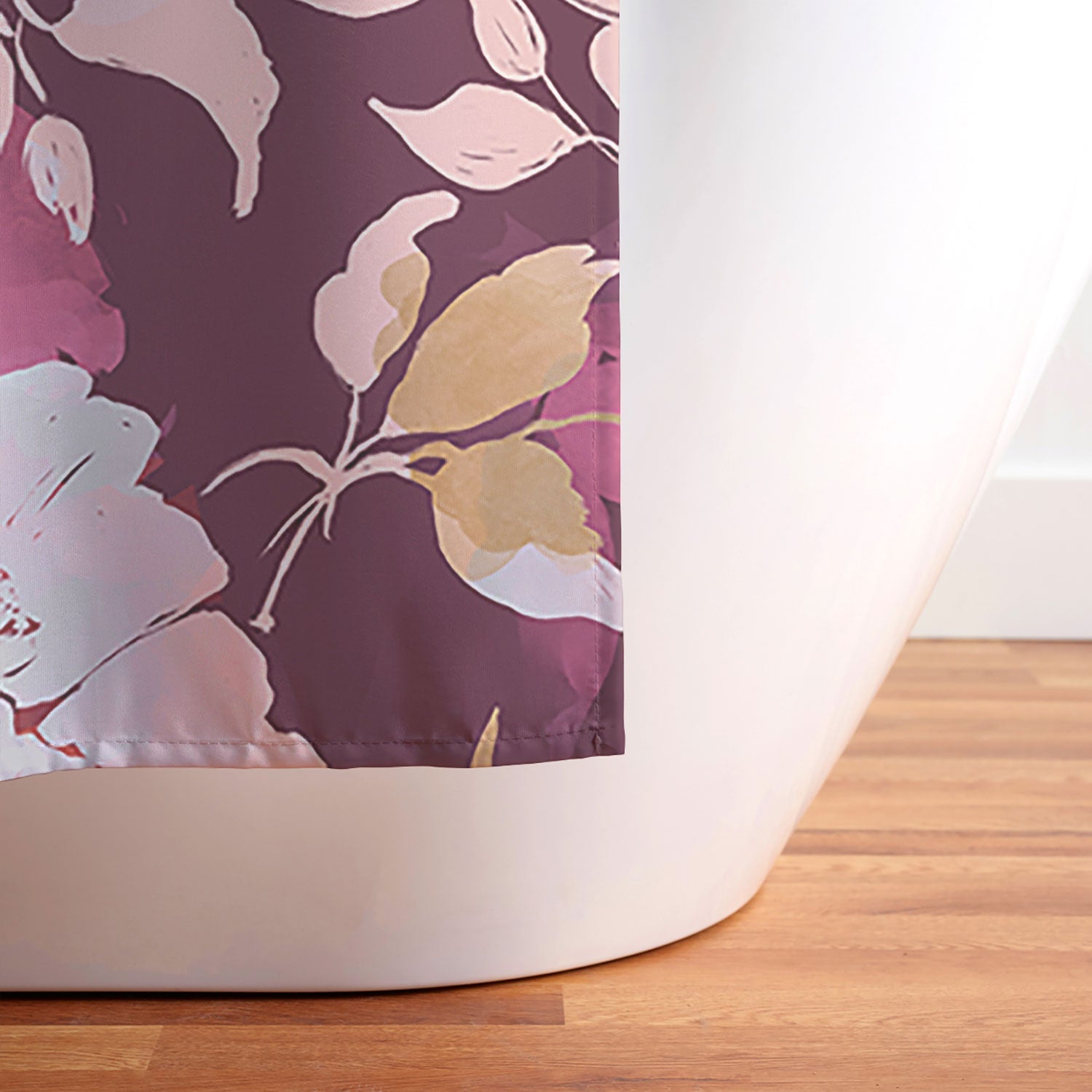 Marta Barragan Camarasa Blossoming Burgundy Fall Shower Curtain
