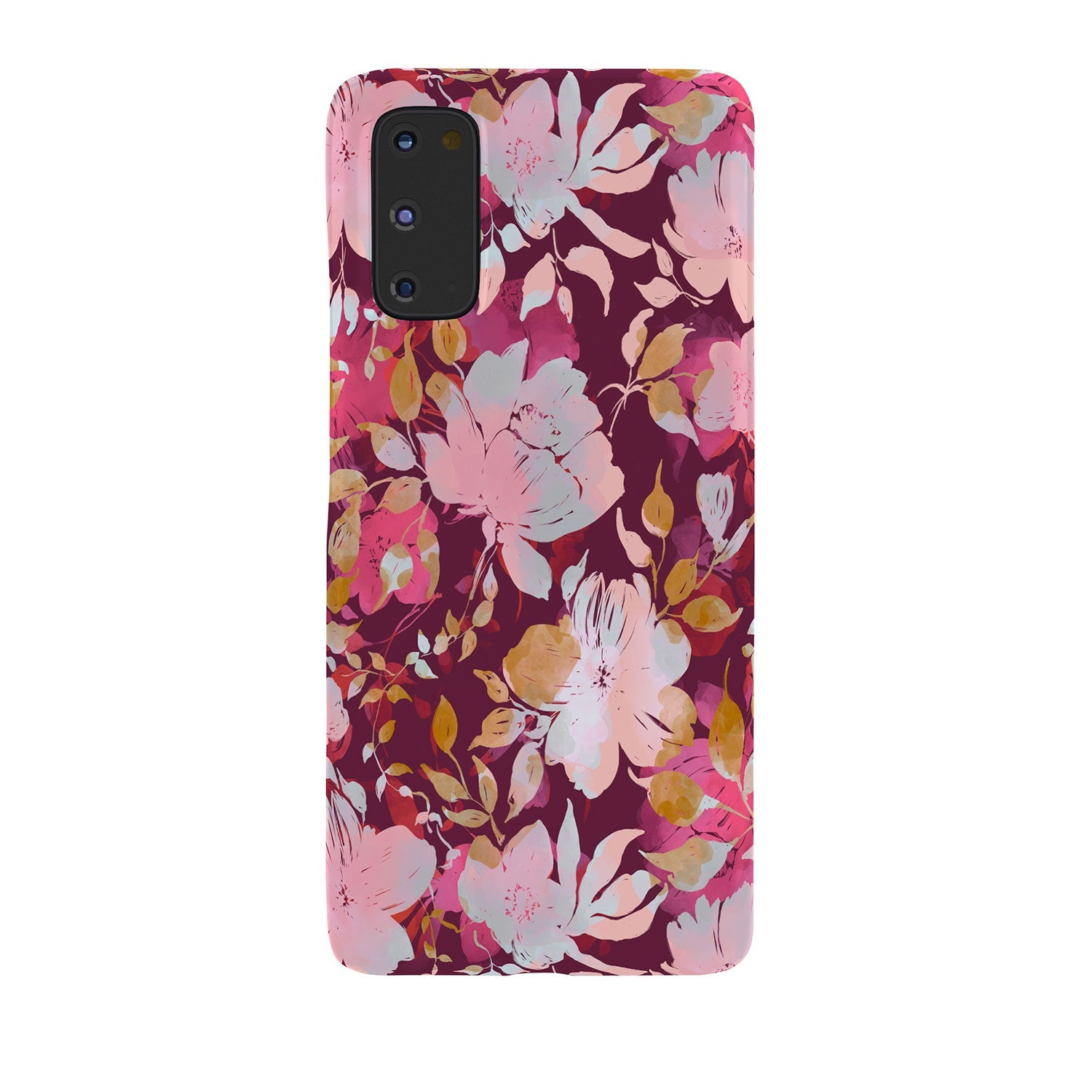 Marta Barragan Camarasa Blossoming Burgundy Fall Phone Case