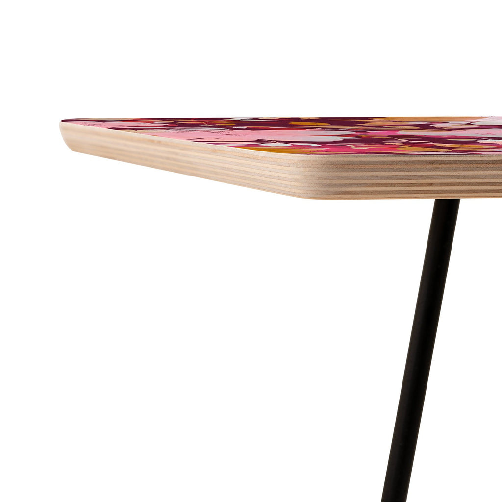Marta Barragan Camarasa Blossoming Burgundy Fall Side Table