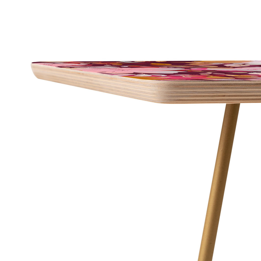 Marta Barragan Camarasa Blossoming Burgundy Fall Side Table