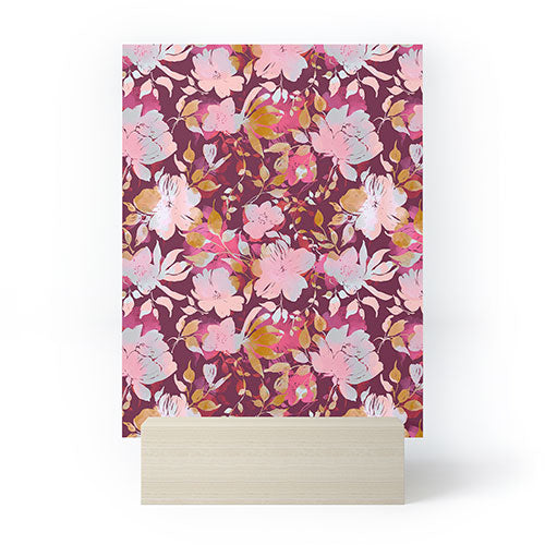 Marta Barragan Camarasa Blossoming Burgundy Fall Mini Art Print