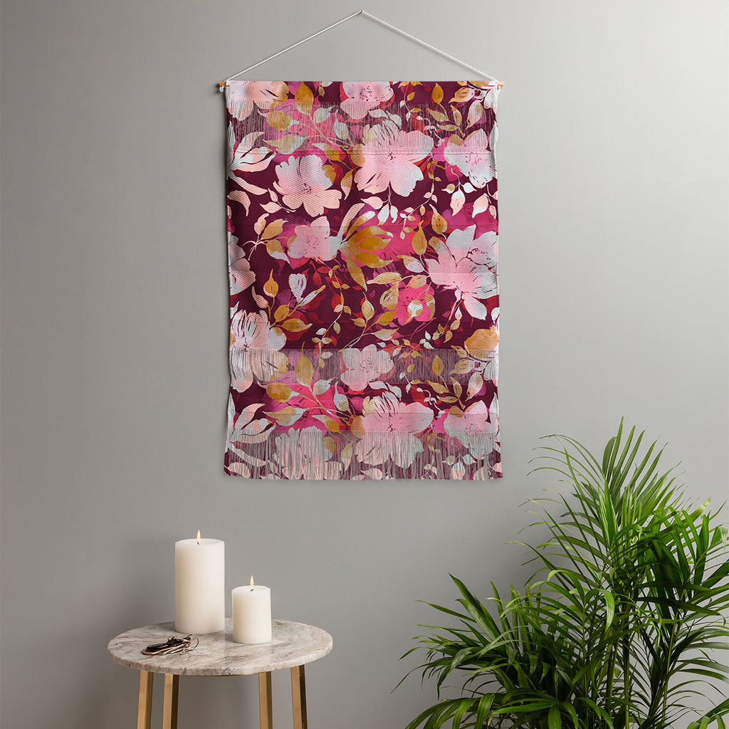 Marta Barragan Camarasa Blossoming Burgundy Fall Wall Hanging Portrait