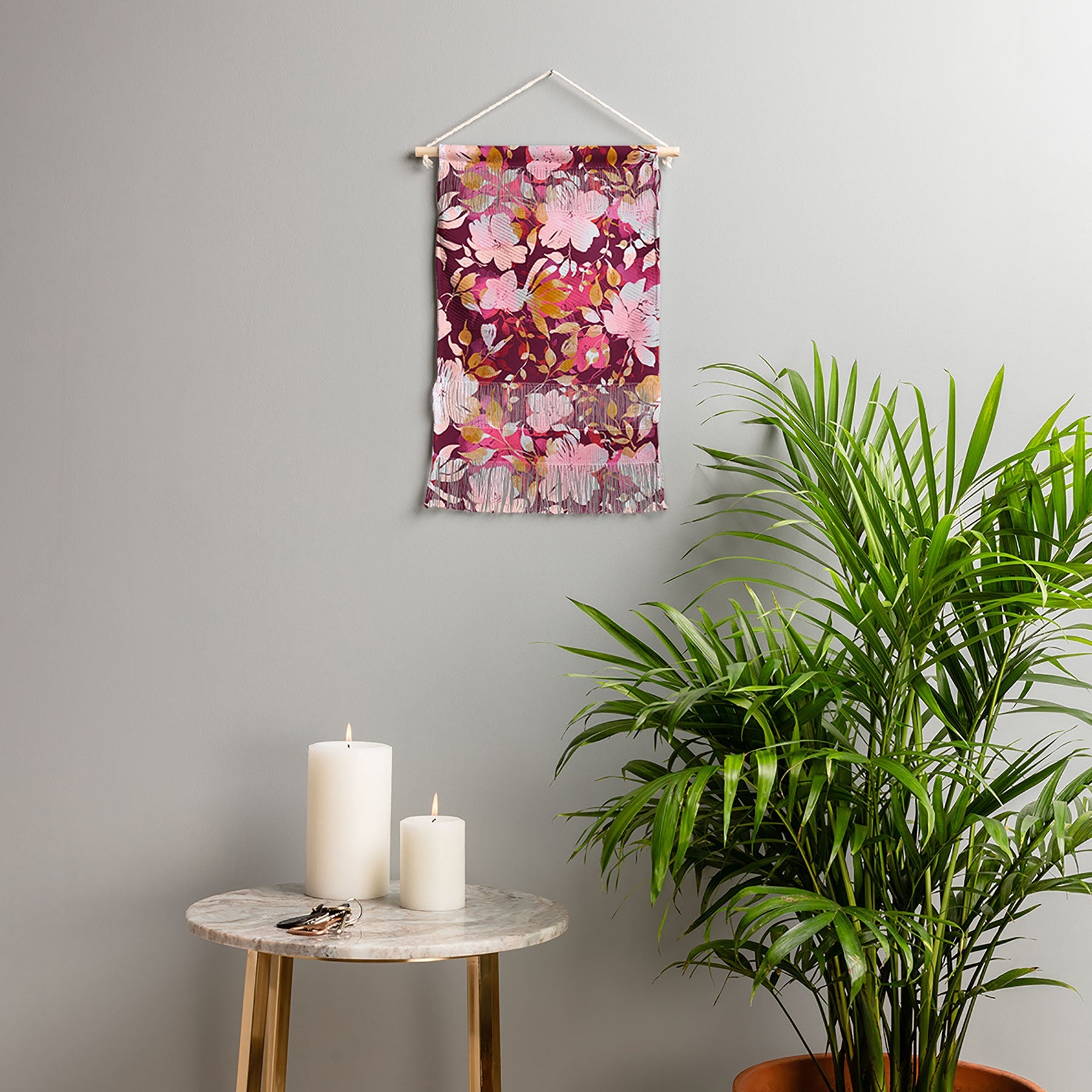 Marta Barragan Camarasa Blossoming Burgundy Fall Wall Hanging Portrait