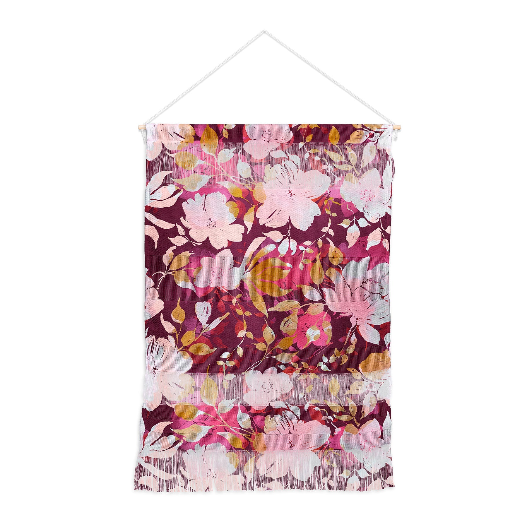 Marta Barragan Camarasa Blossoming Burgundy Fall Wall Hanging Portrait