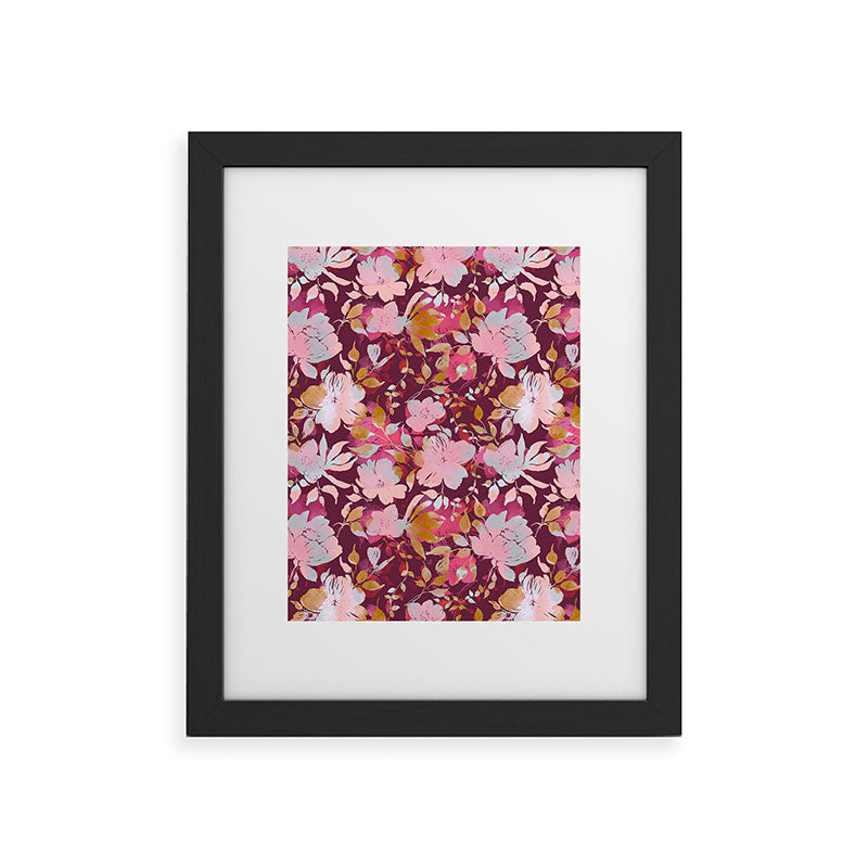Marta Barragan Camarasa Blossoming Burgundy Fall Framed Art Print