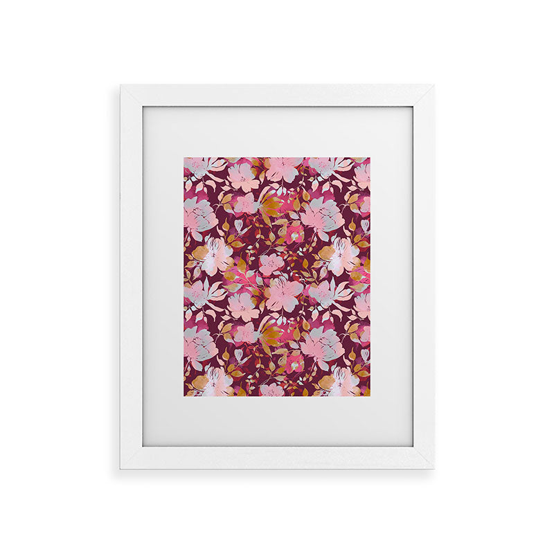 Marta Barragan Camarasa Blossoming Burgundy Fall Framed Art Print