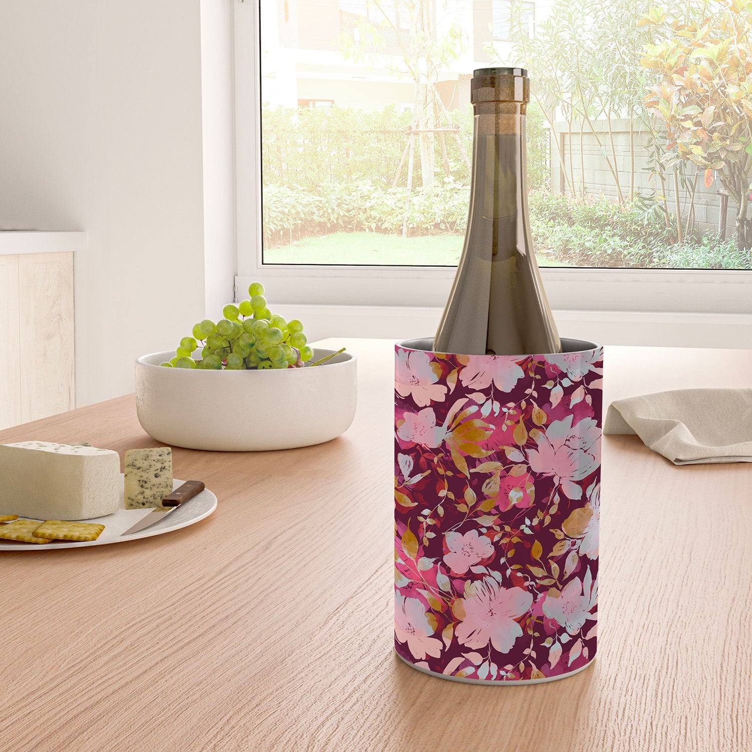 Marta Barragan Camarasa Blossoming Burgundy Fall Wine Chiller