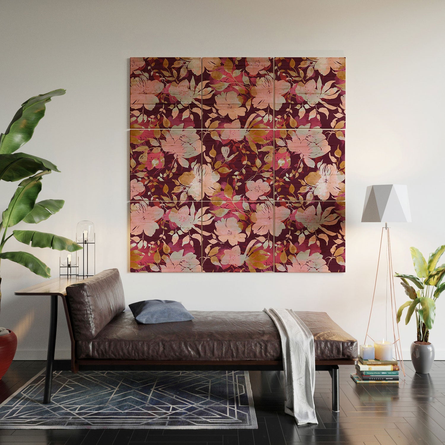 Marta Barragan Camarasa Blossoming Burgundy Fall Wood Wall Mural