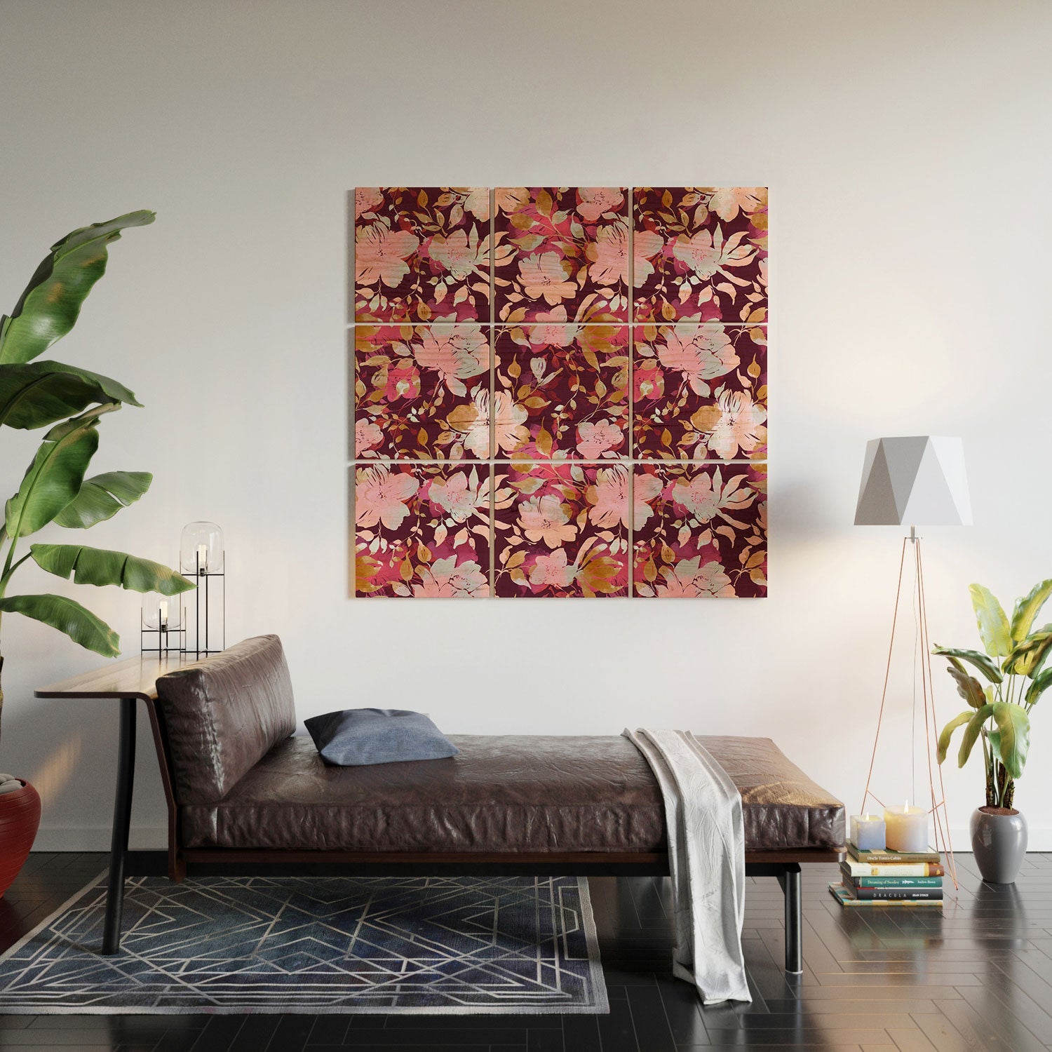 Marta Barragan Camarasa Blossoming Burgundy Fall Wood Wall Mural