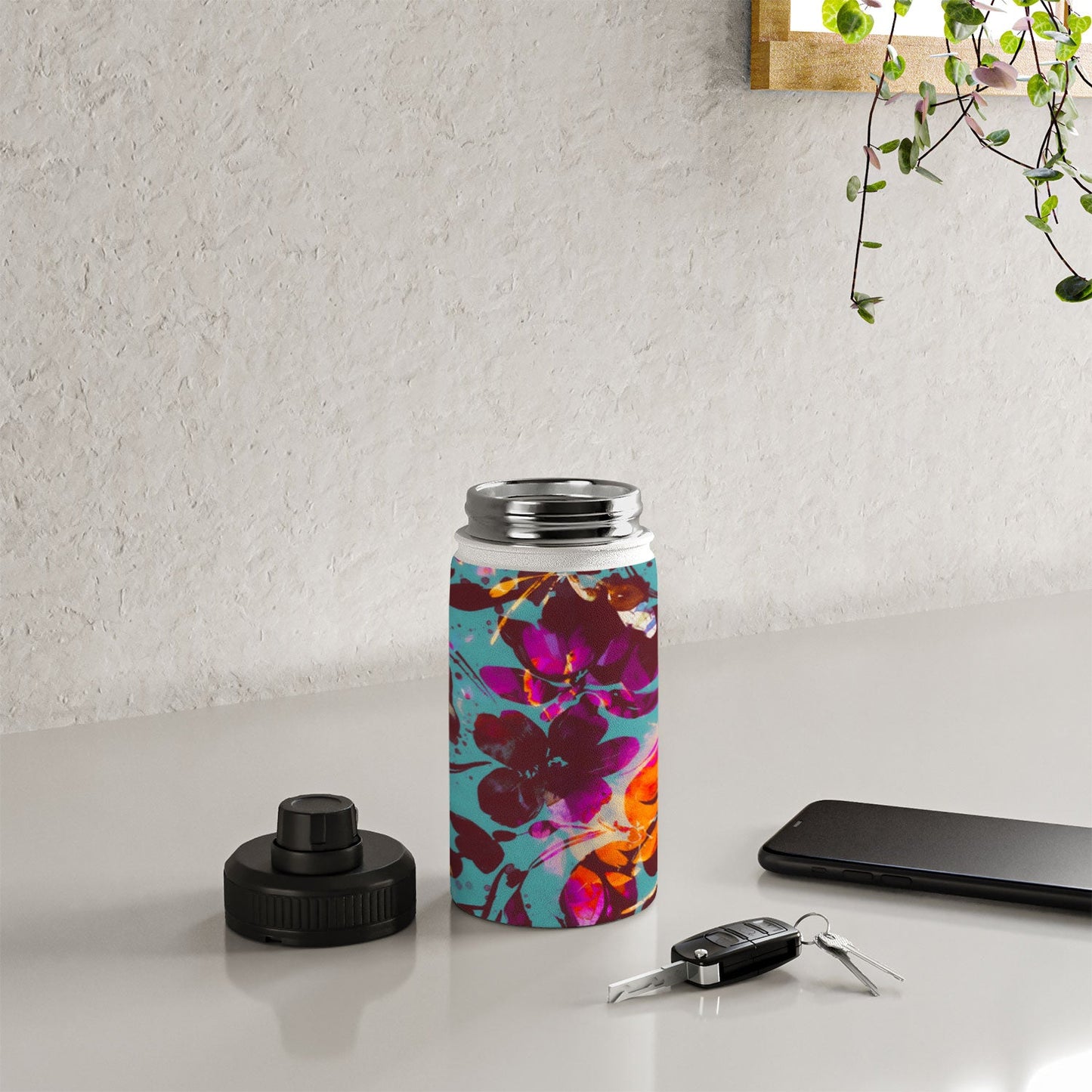 Marta Barragan Camarasa Bold Floral Expression Water Bottle