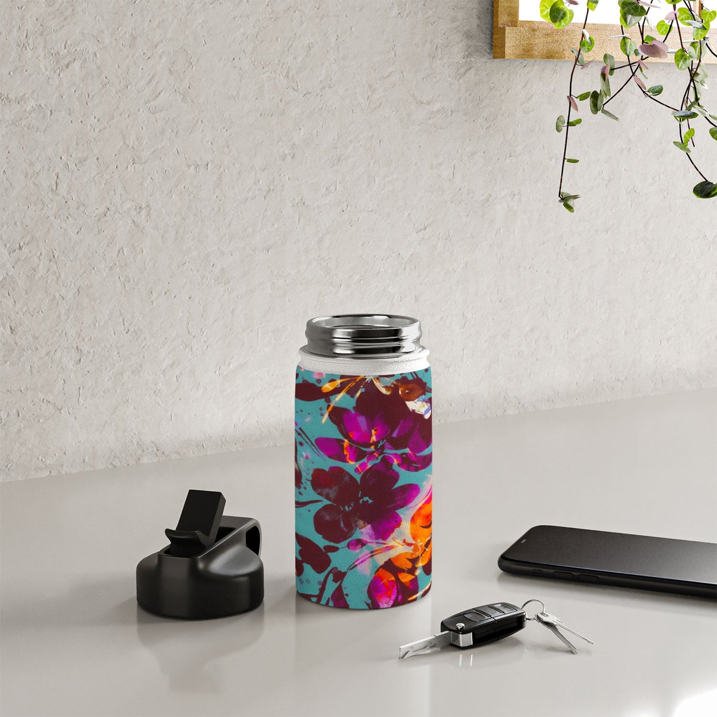 Marta Barragan Camarasa Bold Floral Expression Water Bottle