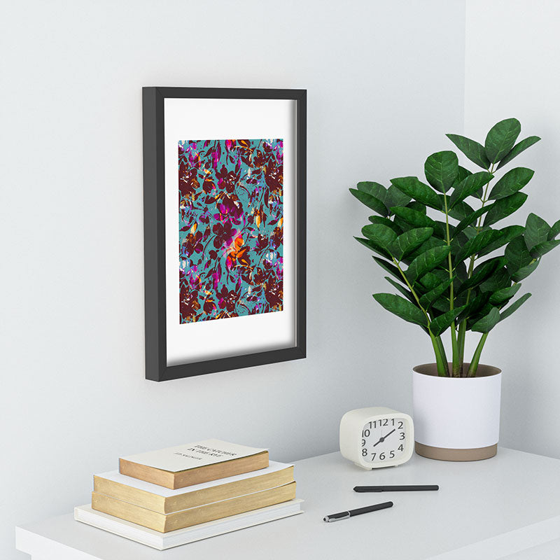 Marta Barragan Camarasa Bold Floral Expression Recessed Framing Rectangle