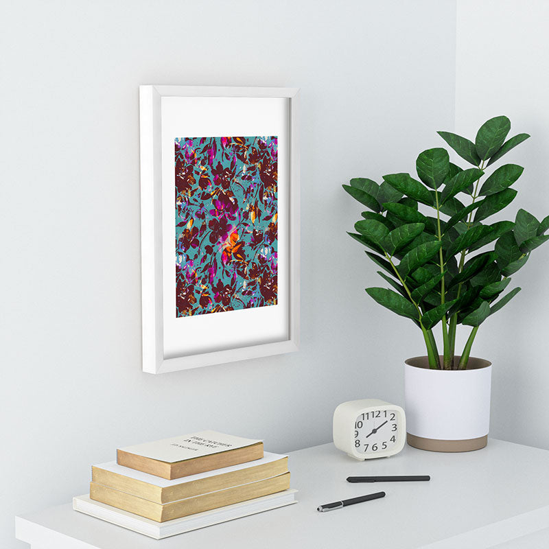 Marta Barragan Camarasa Bold Floral Expression Recessed Framing Rectangle
