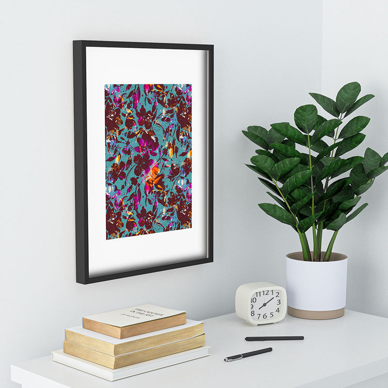 Marta Barragan Camarasa Bold Floral Expression Recessed Framing Rectangle