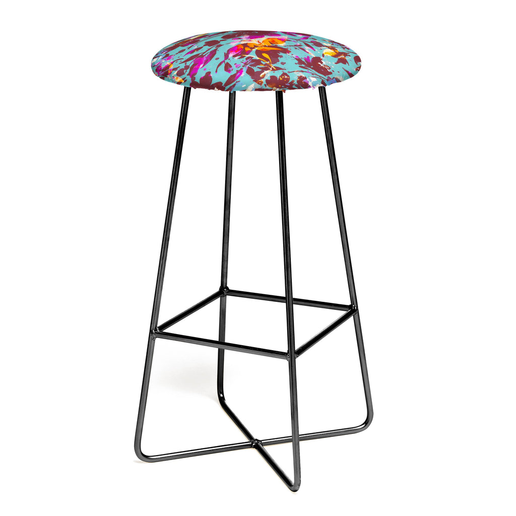 Marta Barragan Camarasa Bold Floral Expression Bar Stool