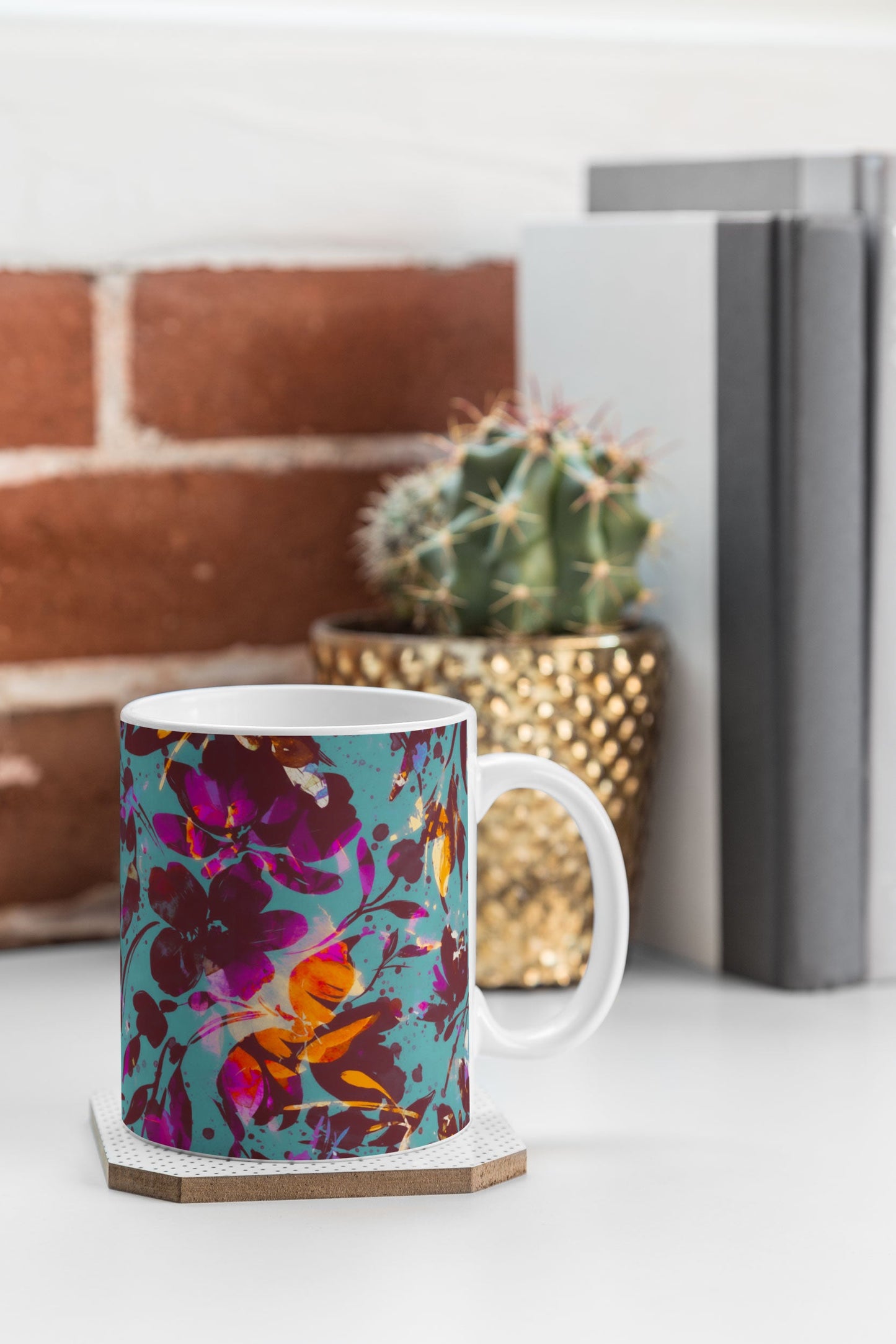 Marta Barragan Camarasa Bold Floral Expression Coffee Mug