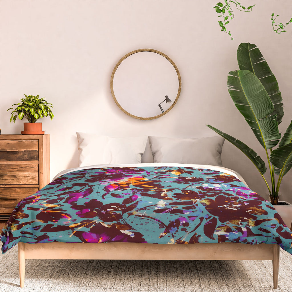 Marta Barragan Camarasa Bold Floral Expression Comforter
