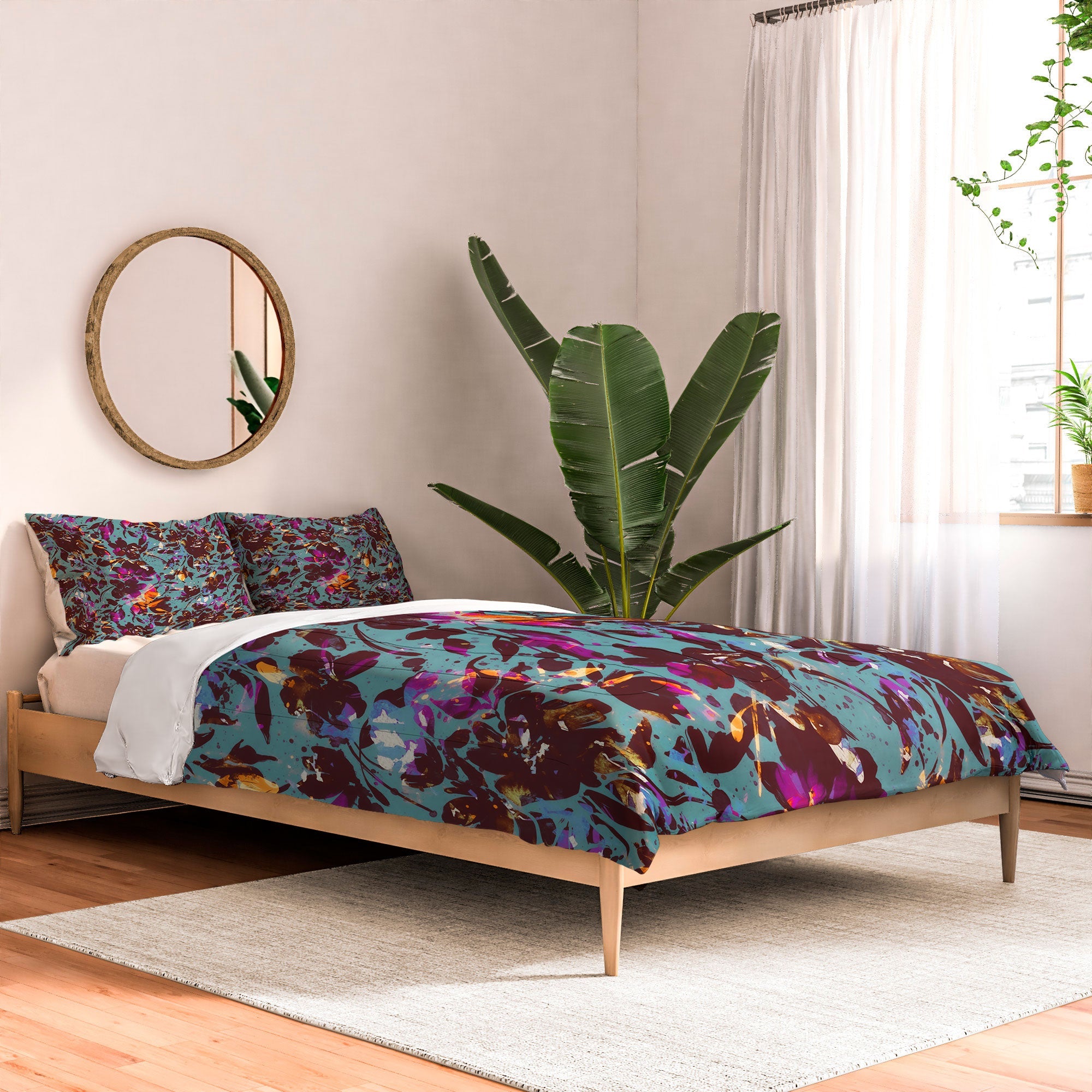 Marta Barragan Camarasa Bold Floral Expression Comforter